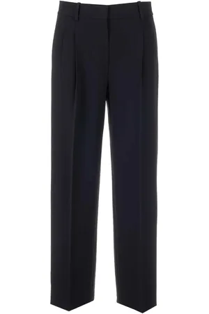 THEORY Black Crepe Trousers