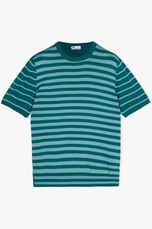 DoppiaA Aalfeo Striped Knitted Tshirt