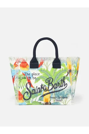 MC2 SAINT BARTH Vanity Shoulder Bag With Tropical Print