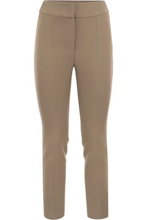 PESERICO SIGN Stretch Gabardine Cigarette Trousers