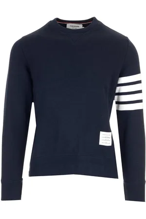 Thom Browne Classic Sweatshirt In Classic Loopback W/ Engineered 4 Bar