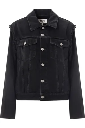 Maison Margiela Denim Striped Wool Sleeve Jacket