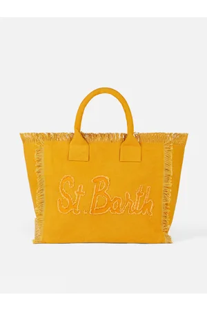 MC2 SAINT BARTH Vanity Ochre Canvas Shoulder Bag
