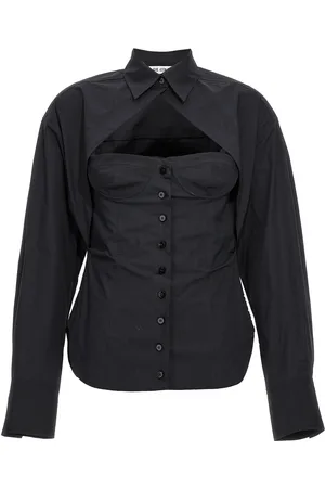 The Attico Stretch Popeline Bustier Shirt