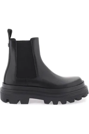 Dolce & Gabbana Chelsea Boots In Brushed Leather