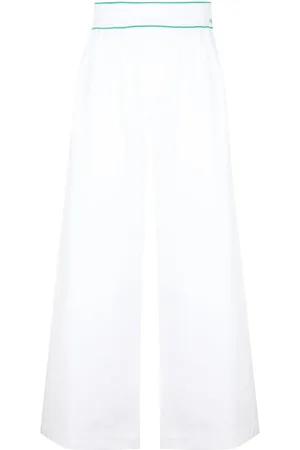 Bottega Veneta Elastic Waist Wide Leg Trousers
