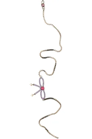 Dsquared2 Bow Crystal Long Earrings
