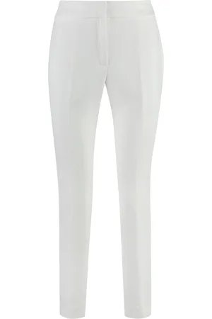 PESERICO SIGN Stretch Gabardine Cigarette Trousers