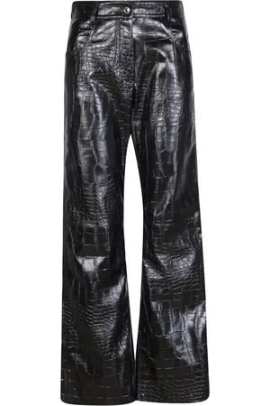 Msgm Crocodile Print Trousers