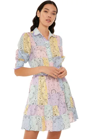 MC2 SAINT BARTH Bandanna Linen Short Dress Daisi