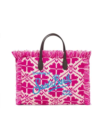 MC2 SAINT BARTH Colette Wooly Handbag With Fair Isle Pattern