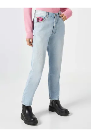 MC2 SAINT BARTH Woman Jeans With Pockets In Crochet