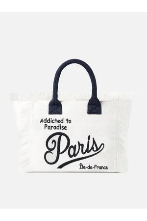 MC2 SAINT BARTH Vanity Terry Shoulder Bag With Paris Embroidery