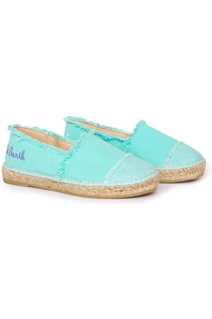 MC2 SAINT BARTH Water Canvas Espadrillas With Embroidery