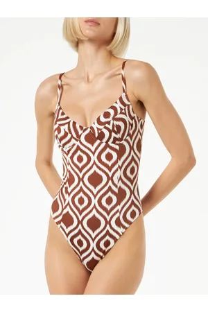 MC2 SAINT BARTH Woman Underwire One-piece Swimsuit With Pattern