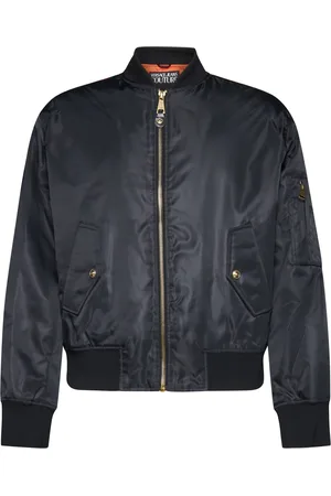 VERSACE Logo Print Bomber Jacket