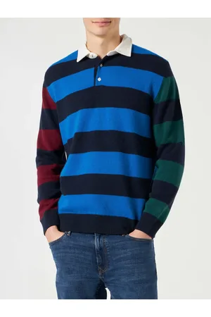 MC2 SAINT BARTH Striped Knitted Polo