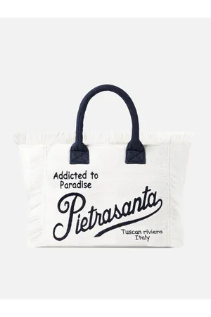 MC2 SAINT BARTH Vanity Terry Shoulder Bag With Pietrasanta Embroidery