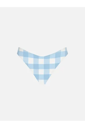 MC2 SAINT BARTH Woman Cheeky Swim Briefs With Gingham Print