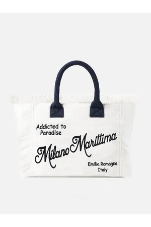 MC2 SAINT BARTH Vanity Terry Shoulder Bag With Milano Marittima Embroidery