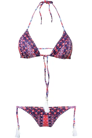 MC2 SAINT BARTH Gipsy Print Triangle Bikini