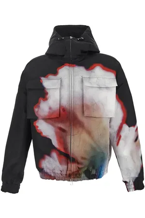 Alexander McQueen Solarised Flower Windbreaker