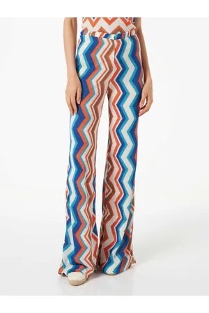 MC2 SAINT BARTH Woman Chevron Knitted Palazzo Pants