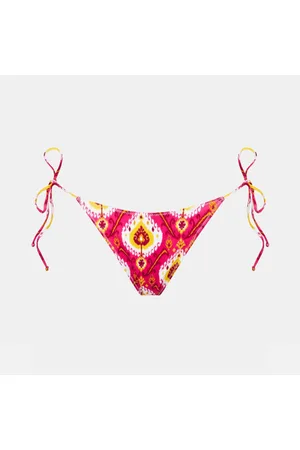MC2 SAINT BARTH Woman Cheeky Swim Briefs With Ikat Print