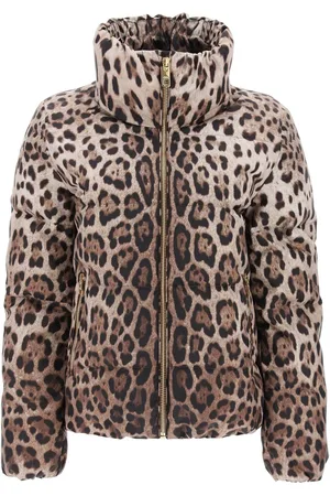 Dolce & Gabbana Leopard Print Padded Jacket