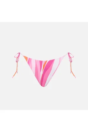 MC2 SAINT BARTH Woman Wave Print Cheeky Swim Briefs
