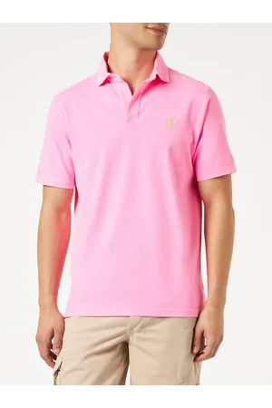 MC2 SAINT BARTH Pink Cotton Jersey Man Polo