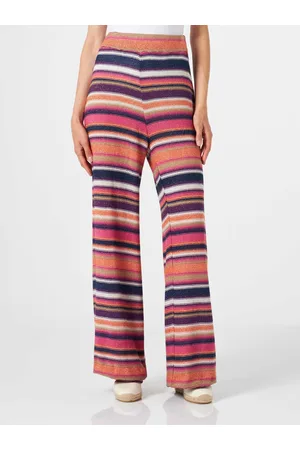 MC2 SAINT BARTH Knitted Striped Palazzo Pants