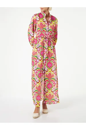 MC2 SAINT BARTH Woman Beach Dress With Ikat Print