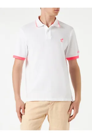 MC2 SAINT BARTH Piquet Polo With Palm Embroidery