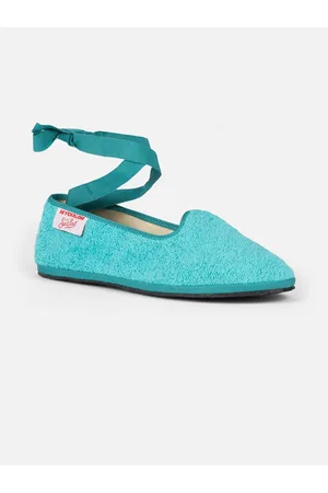 MC2 SAINT BARTH Woman Aquamarine Terry Slipper Loafers My Chalom Special Edition