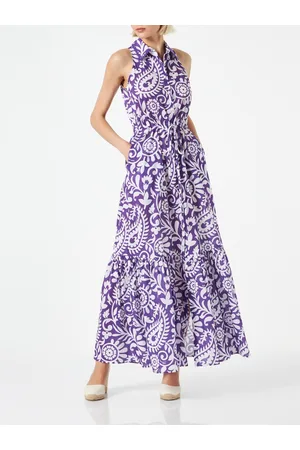 MC2 SAINT BARTH Woman Halterneck Dress With Paisley Print