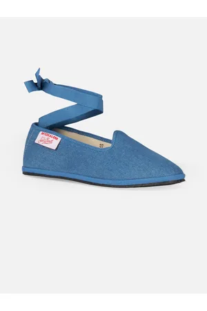 MC2 SAINT BARTH Woman Denim Slipper Loafers My Chalom Special Edition