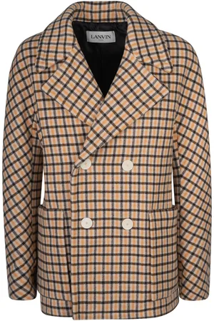 Lanvin Double-breast Check Jacket