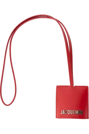 Jacquemus Le Porte Cle Bagage Key-chain With Logo Lettering In Smooth Leather Man