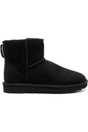 UGG Mini Classic Ii Black Pull-on Boots In Suede Woman