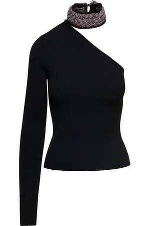 GIUSEPPE DI MORABITO Merino Wool Knit One Sleeve