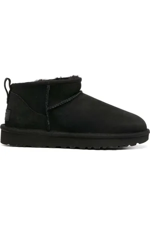 UGG Black ultra Mini Boots In Suede Woman