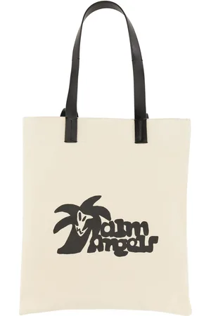 Palm Angels Cotton Canvas Shopping Bag