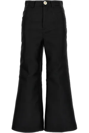 Giambattista Valli Cropped Silk Blend Pants