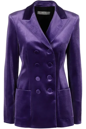 Serafini Purple Velvet Blazer