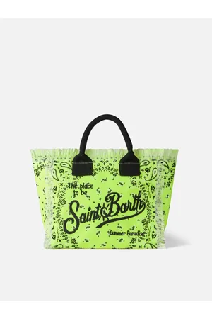 MC2 SAINT BARTH Colette Fluo Handbag With Bandanna Print