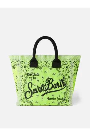 MC2 SAINT BARTH Vanity Fluo Shoulder Bag With Bandanna Print