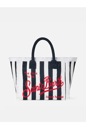 MC2 SAINT BARTH Vanity Terry Shoulder Bag With Saint Barth Embroidery