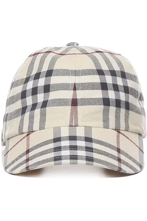 Burberry Baseball Cap With Check Print