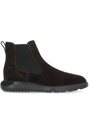 Hogan Round Toe Ankle Boots